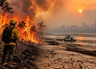 Amazonas registra mais de 102 mil famílias afetadas pela estiagem e alerta para fumaça em 32 municípios