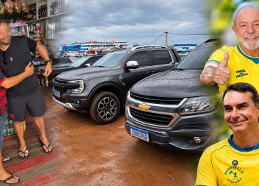 Homem aposta na vitória de Flávio Bolsonaro e perde caminhonete e ouro após resultado das urnas
