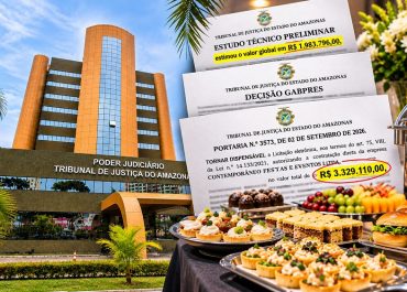 Contrato milionário: TJAM vai gastar até R$ 3,3 milhões com cafés da manhã, coquetéis e refeições