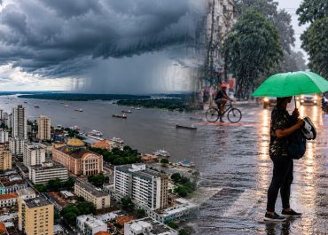 Chuva forte começa a atingir Manaus nesta sexta-feira (30) e aumenta risco de alagamentos