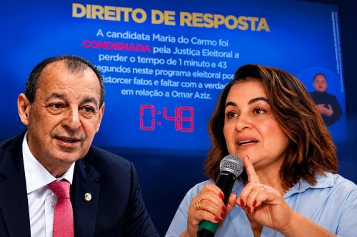 Reta final no AM: Maria do Carmo perde tempo de TV e rádio após ataques contra Omar Aziz