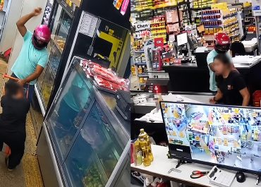 Criminosos invadem supermercado e agridem mulher na frente de criança em Manaus; veja vídeo