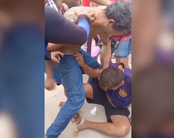 Confusão generalizada: distribuição de gás gratuito acaba em briga e correria em Maués